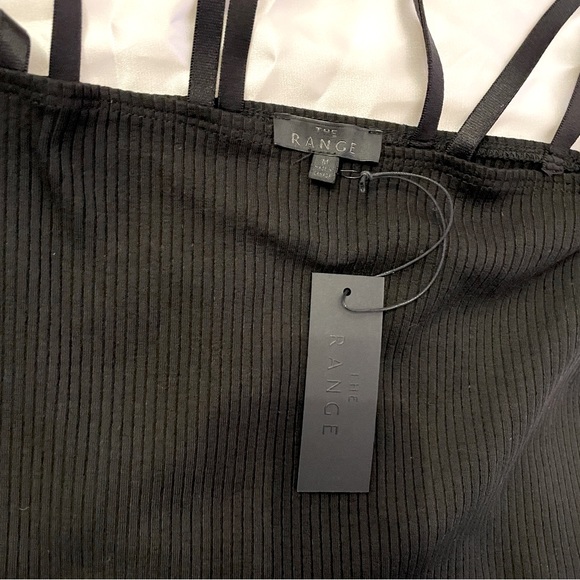 (New with Tags) The Range Black Strappy Top (Medium) - Picture 3 of 5